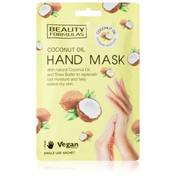 Beauty Formulas Coconut Oil mască de hidratare profundă de maini