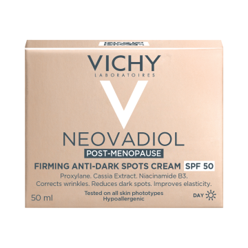 Crema de zi fermitate si anti-pete SPF50, Neovadiol Post-Menopause, 50 ml, Vichy