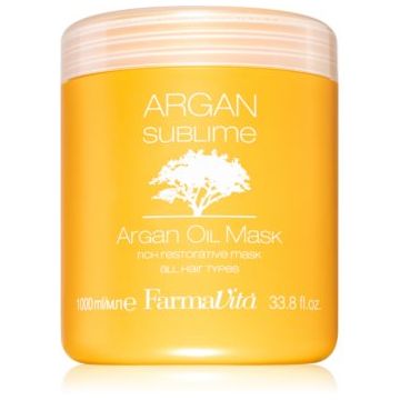 FarmaVita Argan Sublime masca de par cu efect de regenerare si hidratare