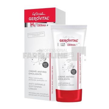 Gerovital H3 Derma + Crema fata antirid emolienta SPF30+  30ml