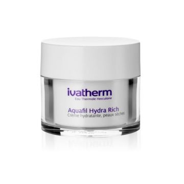 IVATHERM Aquafil Rich Crema hidratanta pentru piele sensibila, 50ml