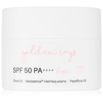 Nacomi Next Level Golden Rays crema de zi hidratanta SPF 50