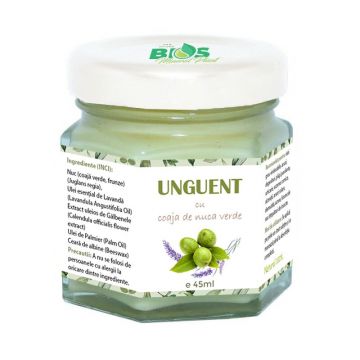 Unguent cu Coaja de Nuca Verde, 100% natural, 45 ml Bios Mineral Plant