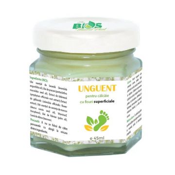 Unguent pentru calcaie cu fisuri superficiale, 100% natural, 45 ml, Bios Mineral Plant