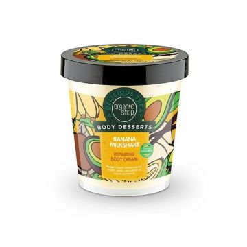 Crema de corp delicioasa Banana Milkshake, 450 ml - Organic Shop