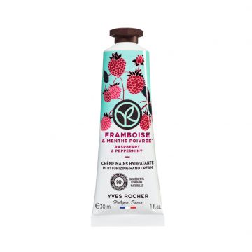 Crema pentru maini cu zmeura si menta piperata, 30ml, Yves Rocher