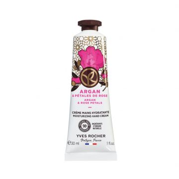 Creme pentru maini cu argan si trandafir bio, 30ml, Yves Rocher