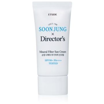 ETUDE SoonJung X Directors Sun Cream crema de minerale pentru fata si zone sensibile SPF 50+