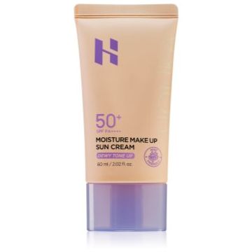 Holika Holika Moisture Make Up Sun Cream crema de fata cu efect de protectie SPF 50+