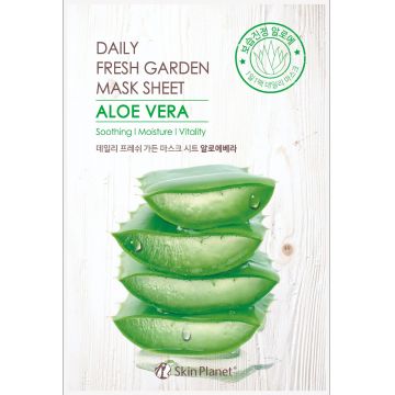 Masca de fata servetel cu Aloe Vera Skin Planet, 25g, Mijin