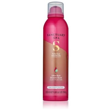 Sanctuary Spa Ruby Oud spumă pentru duș cu efect de nutritiv