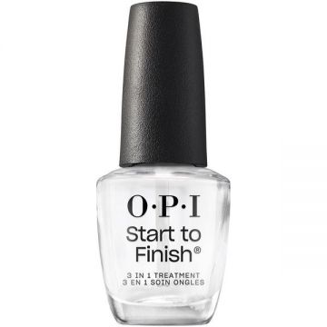 Tratament 3 in 1 pentru Unghii (Intaritor, Baza, Top Coat) - OPI Start To Finish, 15 ml