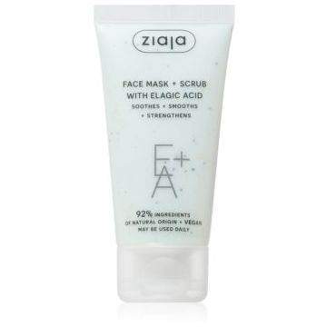 Ziaja Face Mask + Scrub with Elagic Acid masca exfolianta