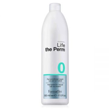 Solutie Permanent pentru Par Natural Netratat - Farmavita Life the Perm Nr.0, 500 ml