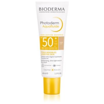 Bioderma Photoderm Aquafluid fluid protector tonifiant pentru față SPF 50+