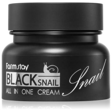 Farmstay Black Snail All-In One crema de fata hranitoare cu extract de melc