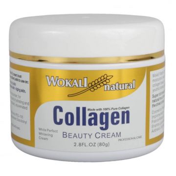 Crema de infrumusetare cu 100% Colagen Pur, efect anti-rid, Wokali Natural, Professional Care, 80 g