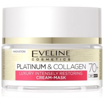 Eveline Cosmetics Platinum & Collagen cremă-mască pentru regenerare 70+