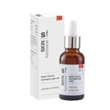 Ser cu Cafeina & Peptide - Dark Circles, Puffines and Lines - Caffeine + Peptides - Skin Functional, 30 ml
