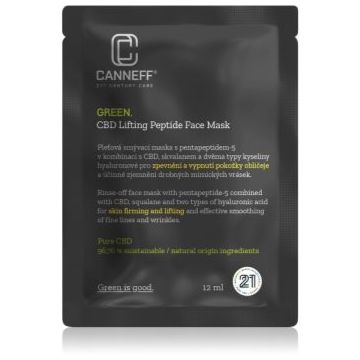 Canneff Green CBD Lifting Peptide Face Mask masca cu efect de lifting si fermitate cu peptide Canneff Green CBD Lifting Peptide Face Mask masca cu efect de lifting si fermitate cu peptide