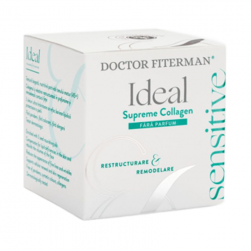 Crema de zi 45+ Ideal Sensitive Supreme Collagen, 50 ml, Doctor Fiterman