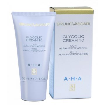 Crema Faciala cu 10% Acid Glicolic Bruno Vassari Aha Glycolic Cream 10% 50ml