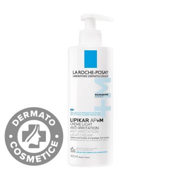Crema Light AP+M Lipikar balsam cu tripla actiune si textura lejera, 400ml, La Roche Posay