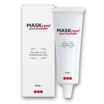 Emulsie Mask rym pentru tratamentul acneei inflamatorii si foliculitei, 50 ml, Meditrina