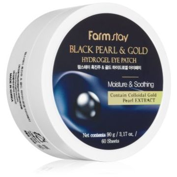 Farmstay Black Pearl & Gold masca hidrogel pentru ochi Farmstay Black Pearl & Gold masca hidrogel pentru ochi