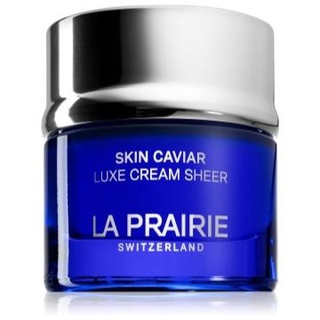 La Prairie Skin Caviar Luxe Cream Sheer cremă de lux pentru fermitate cu efect de nutritiv
