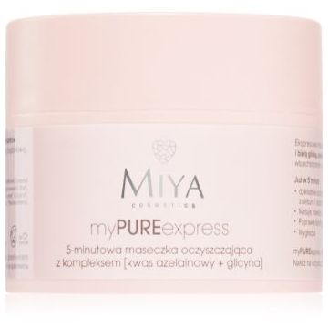 MIYA Cosmetics myPUREexpress masca de curatare pentru reducerea sebumului si minimalizarea porilor