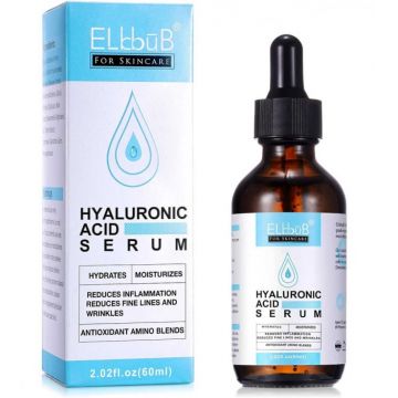 Ser Facial Premium cu Acid Hialuronic, Efect Hidratant, Antioxidant si Anti-rid, Elbbub, 60 ml