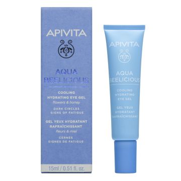 Apivita Aq꯮licious Gel ochi hidratare, 15ml