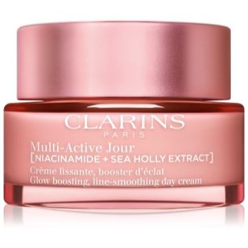 Clarins Multi-Active Day Cream All Skin Types cremă pentru netezirea și strălucirea pielii pentru toate tipurile de ten