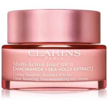 Clarins Multi-Active Day Cream SPF 15 cremă pentru netezirea și strălucirea pielii SPF 15
