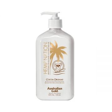 Crema hidratanta pentru prelungirea bronzului, Australian Gold, Hemp Nation, Cocoa Dreams, 535ml