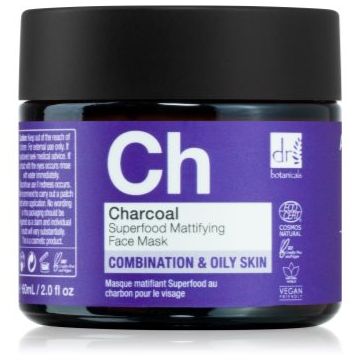 Dr Botanicals Charcoal mască pentru față