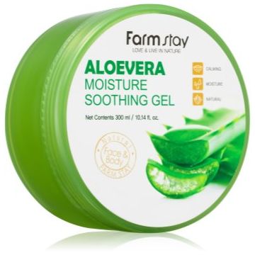 Farmstay Aloe gel calmant si hidratant pentru față, corp și păr