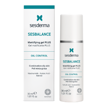 Gel matifiant Plus, pentru ten mixt si gras Sesbalance, 30 ml, Sesderma