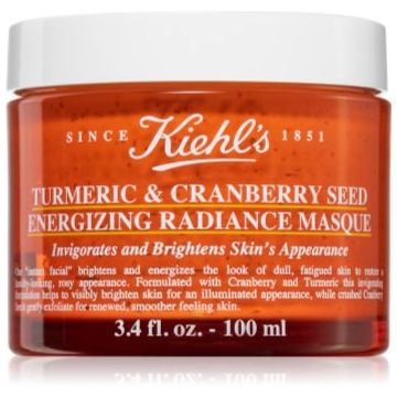 Kiehl's Turmeric & Cranberry Seed Energizing Radiance Mask masca pentru albirea tenului pentru toate tipurile de ten, inclusiv piele sensibila