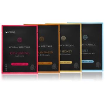 KORIKA Korean Heritage Sheet Mask Set set de măști textile Korean Heritage