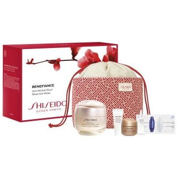 Shiseido Benefiance Wrinkle Smoothing Cream Pouch Set set cadou pentru ten matur