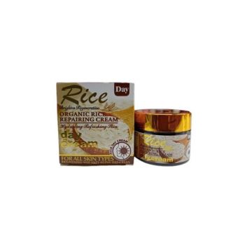 Crema hidratanta de zi, Wokali, Organic Rice Day Cream, Toate tipurile de ten, 55 g