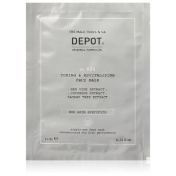 DEPOT 800 SKIN SPECIFICS NO. 806 TONING & REVITALIZING FACE MASK masca faciala revitalizanta pentru barbati DEPOT 800 SKIN SPECIFICS NO. 806 TONING & REVITALIZING FACE MASK masca faciala revitalizanta pentru barbati