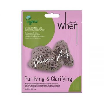 Masca Faciala Vegana Purifianta si Clarifianta cu Cenusa Vulcanica - Simply When Purifying & Clarifing Volcanic Ash, 23 ml