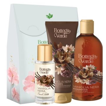 Set cadou hidratare corp cu extract de vanilie neagra si unt de shea
