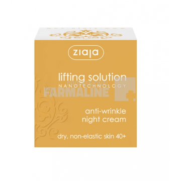 Ziaja  Lifting Solution Crema de noapte cu micro colagen pentru ten matur 40+ 50 ml
