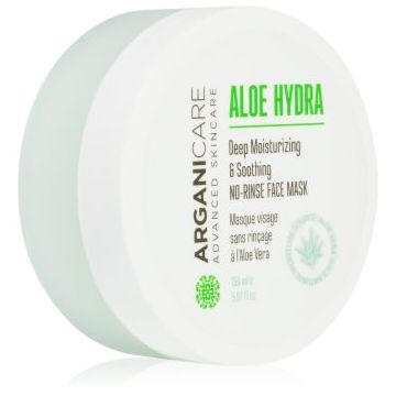 Arganicare Aloe Hydra No-Rinse Face Mask mască de hidratare profundă cu efect calmant Arganicare Aloe Hydra No-Rinse Face Mask mască de hidratare profundă cu efect calmant