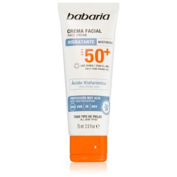 Babaria Sun Face protectie solara rezistenta la apa pentru fata SPF 50+
