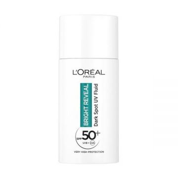 Crema de Fata cu Textura Fluida cu Niacinamide, SPF 50+ - L'Oreal Paris Bright Reveal Dark Spot UV Fluid, SPF 50+, 50 ml